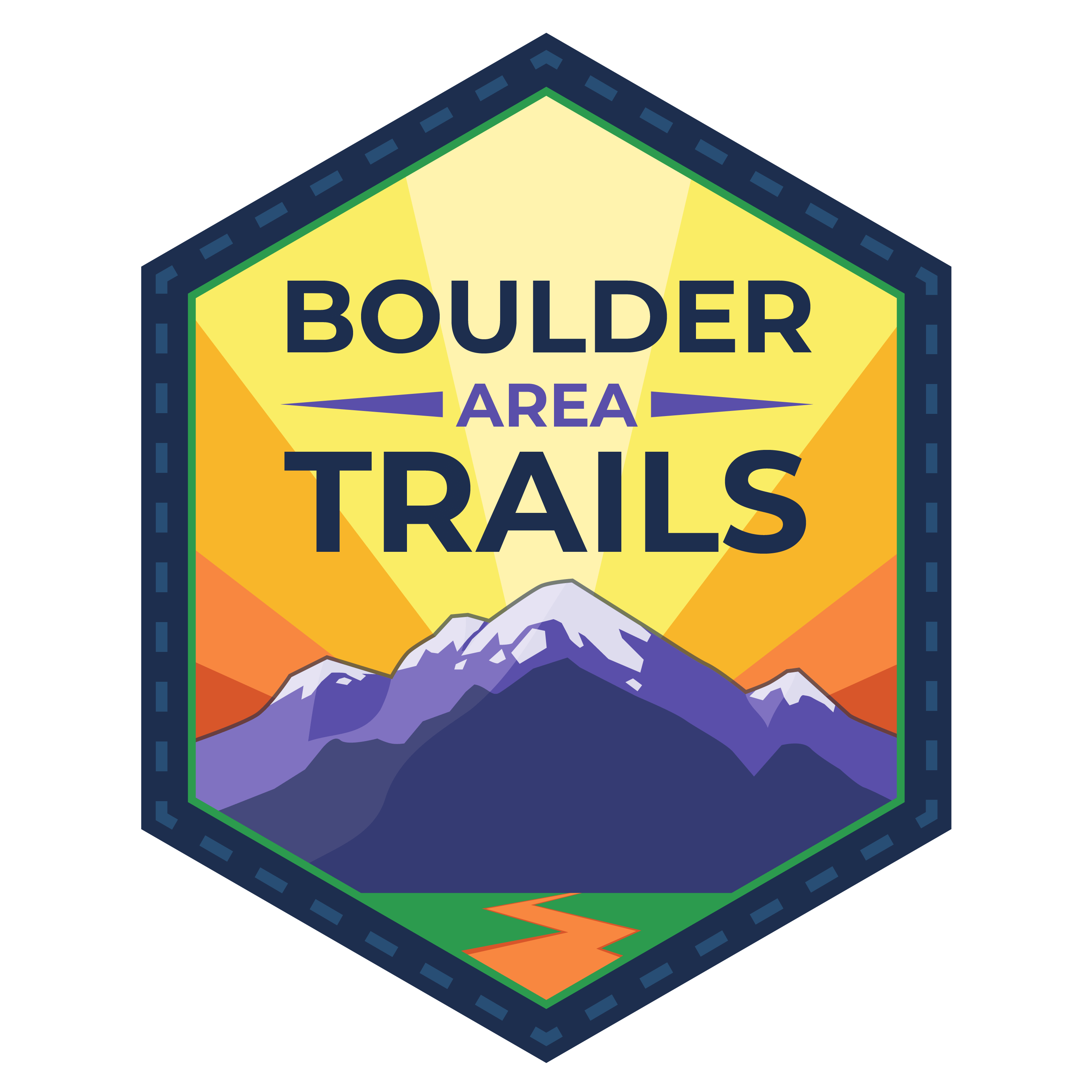 Boulder Area Trails App Logo